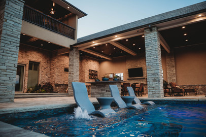 Custom Swimming Pools, Spas, and Water Features by Red Valley Landscape & Construction located in Lake Travis, Texas