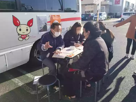 ドナー登録説明員養成研修後の実地研修が行われました。
