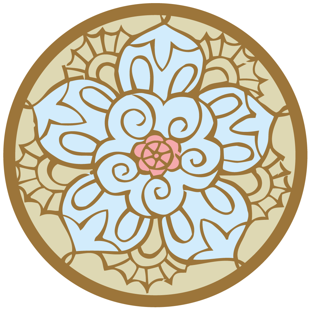 סט ארבע מדבקות עגולות לאריחים דגם 042