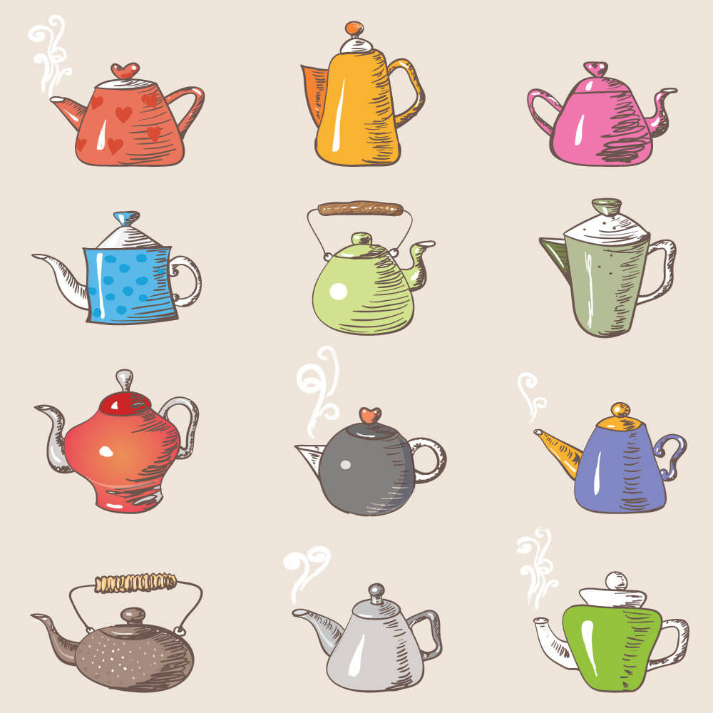 סט ארבעה מדבקות מרובעות לאריחים דגם 1262