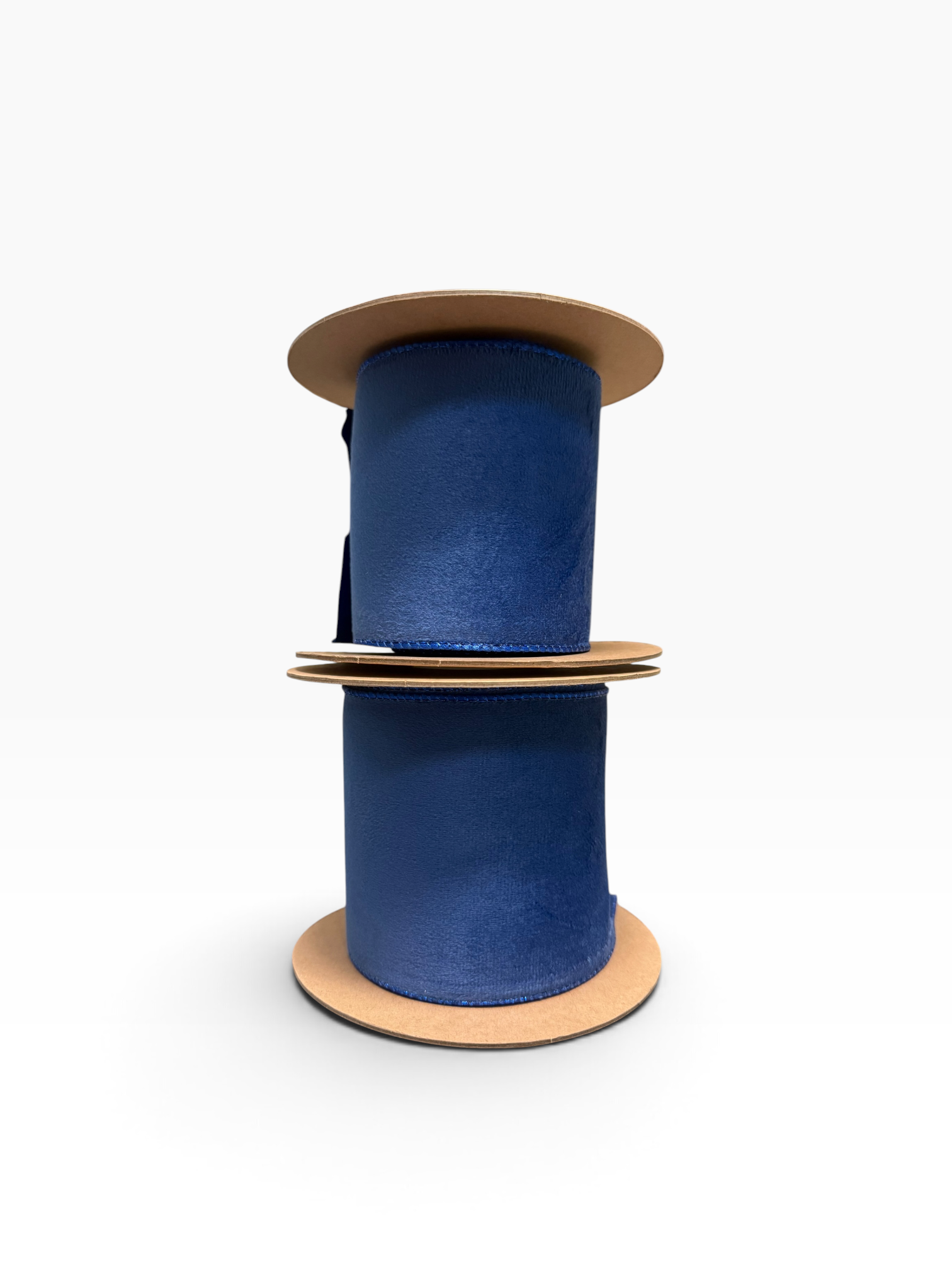 Navy Velvet with Shimmer Trim Ribbon