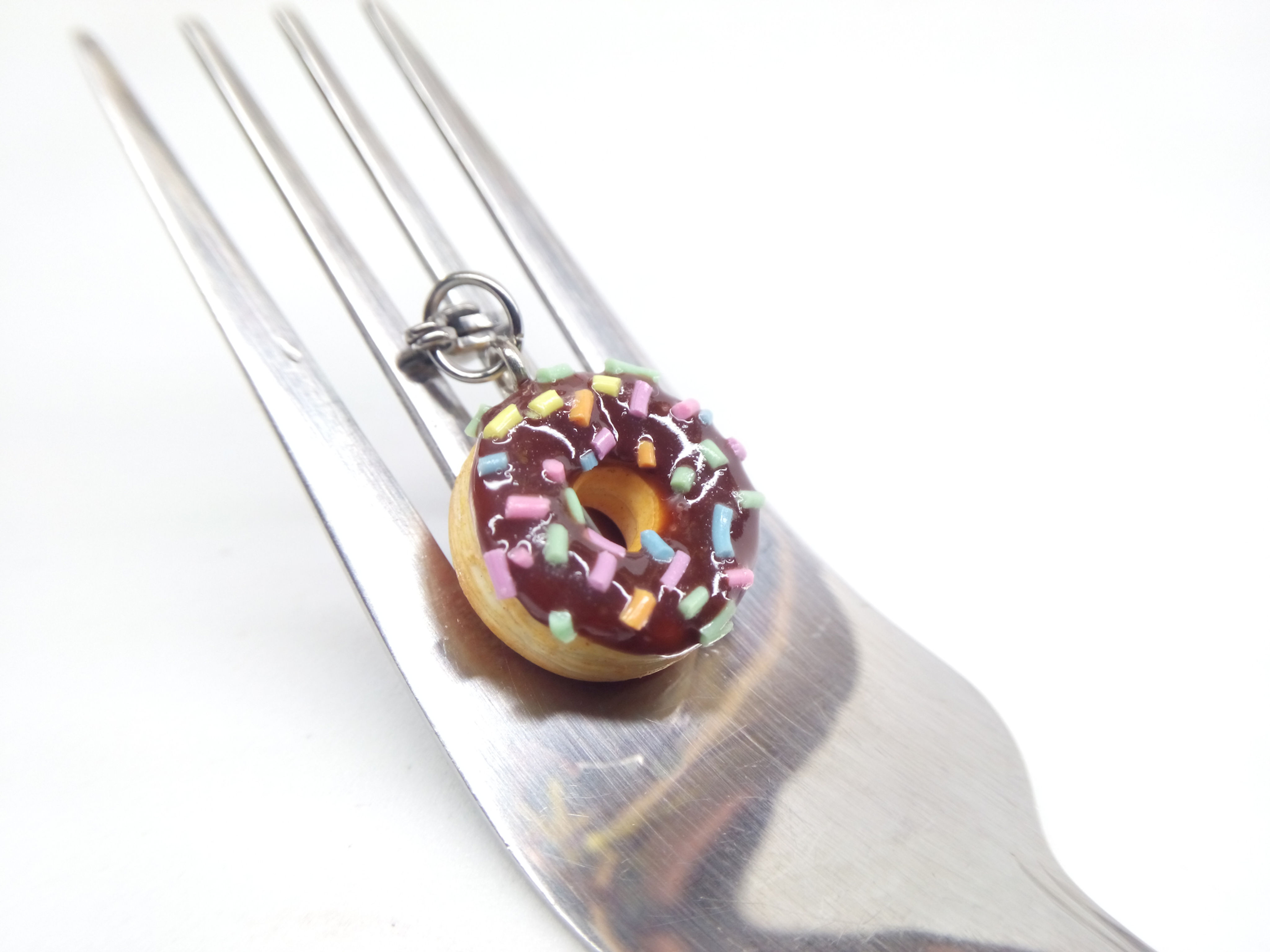 Chocolate Sprinkle Donut Charm