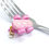 Miniatura: Carrito de postre extra rosa