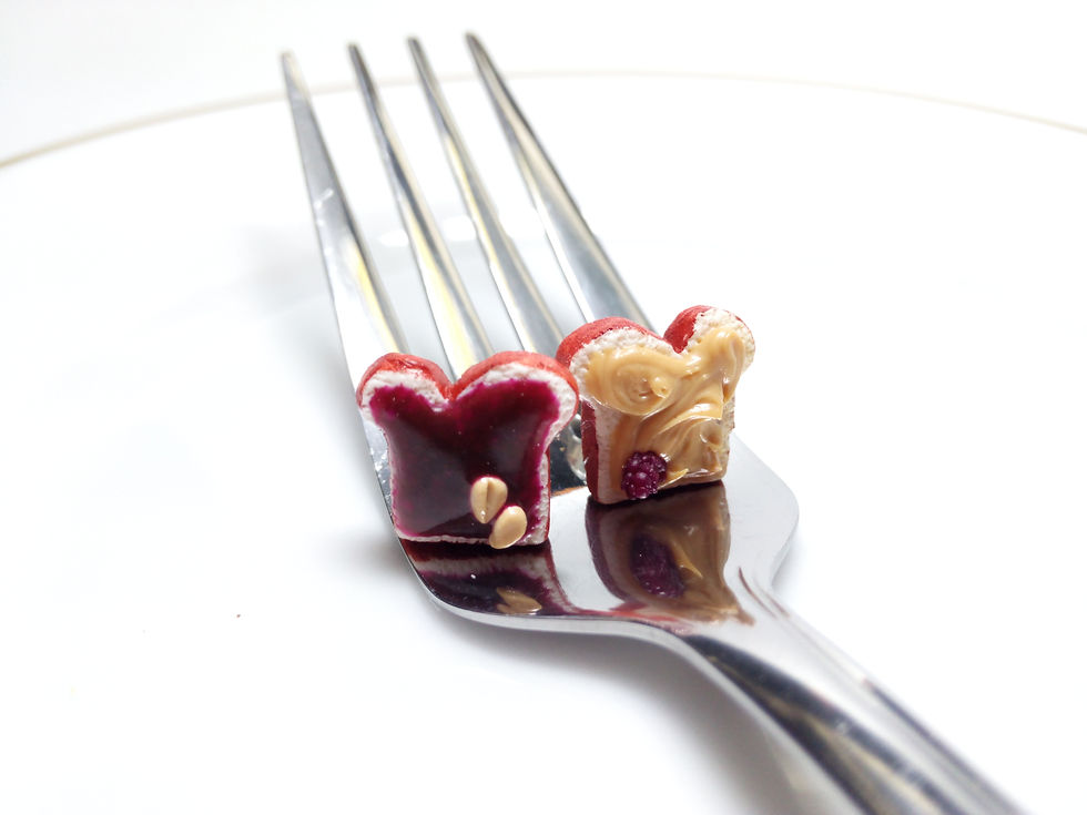 Blackberry Peanut Butter & Jelly Earrings