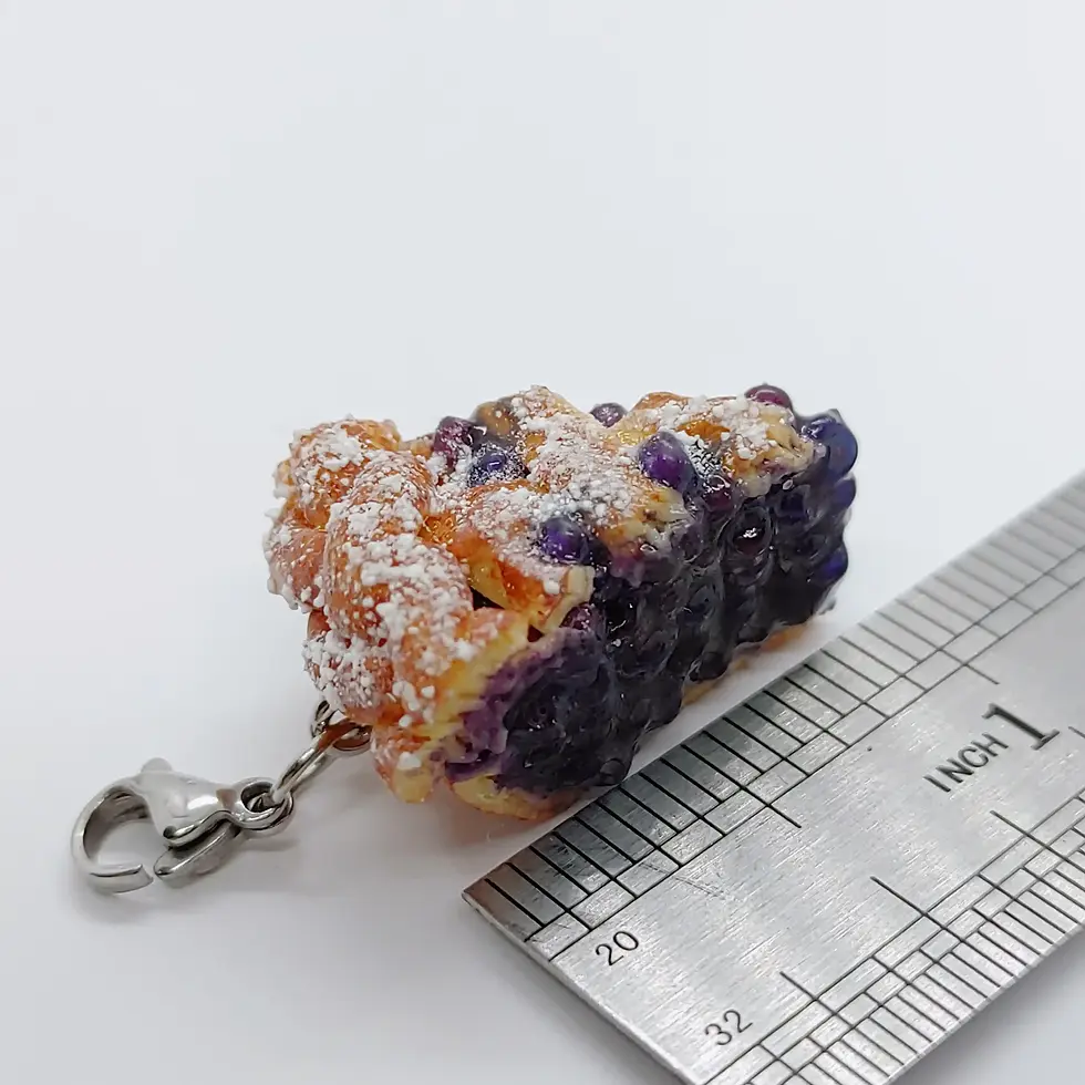 Miniatura: Dije de Tarta de arándanos con rejilla