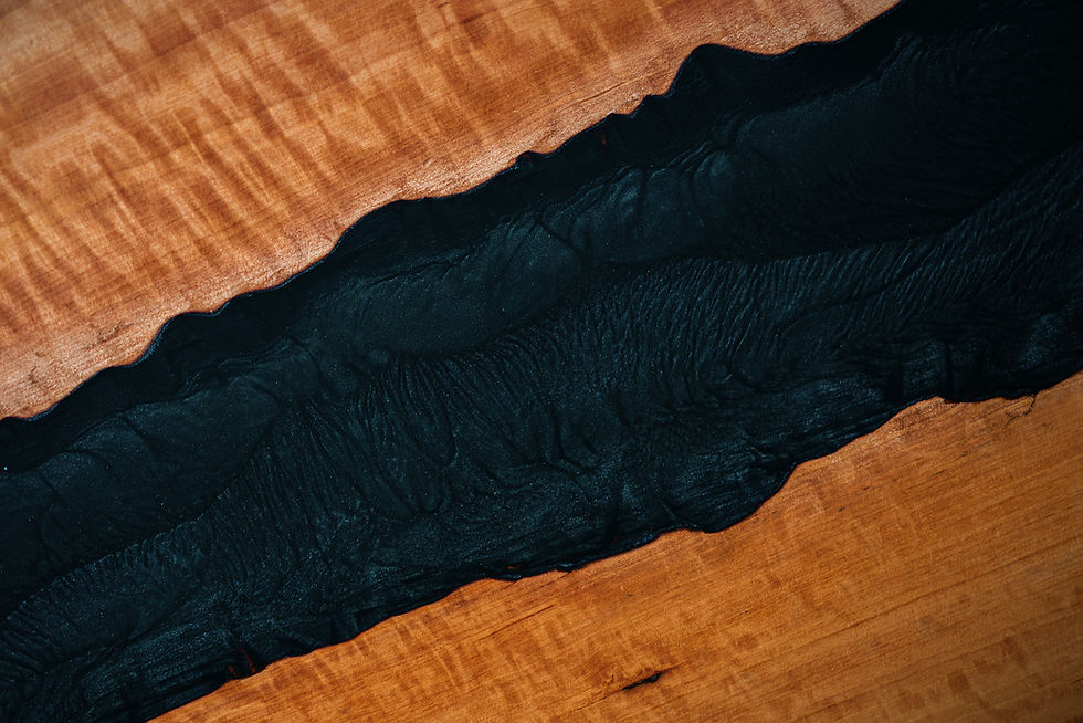 Black epoxy table