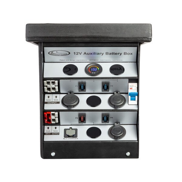 Thumbnail: 12V AUXILIARY BATTERY BOX (BLACK) NO CABLES & HARDWARE