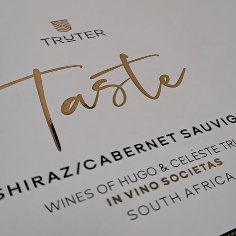 Truter Wines’ new wine label design, reflecting our evolution into a most admired wine brand with a timeless, authentic look.