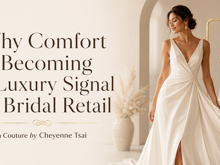 Discover why comfort in bridal retail is becoming a new luxury signal for modern brides, boutique owners, and designer wedding dress buyers.