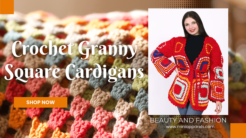 Crochet Granny Square Cardigans
