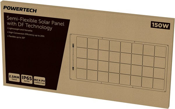 Thumbnail: 150W 12V Semi Flexible Solar Panel with DF Technology