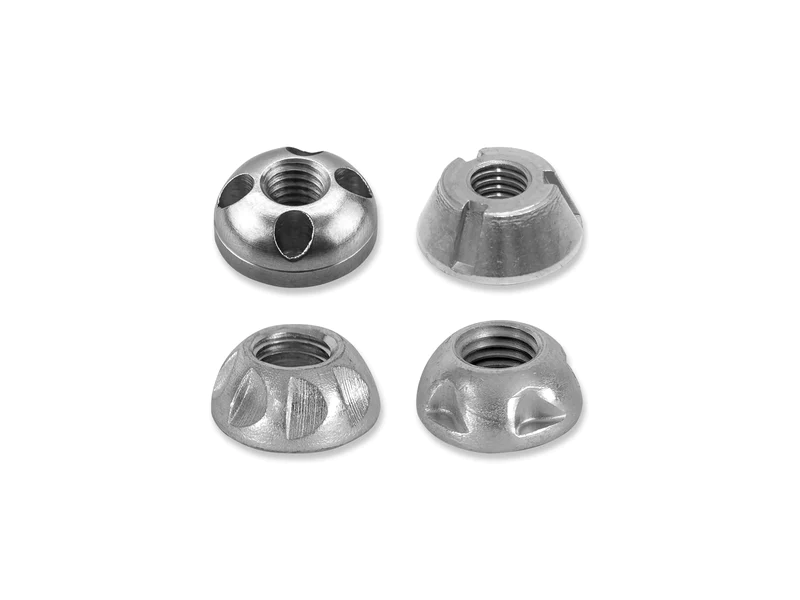 8 X M8 OEX High Security Anti-Theft Locking Nuts Set - Tamperproof Wheel/Tent Security