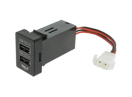 Thumbnail: Dual QC3 USB Socket - Late Toyota -Blue