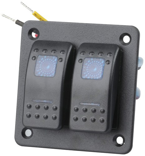 2 Way Illuminated Blue Rocker Switch Panel | Altitude Off Road