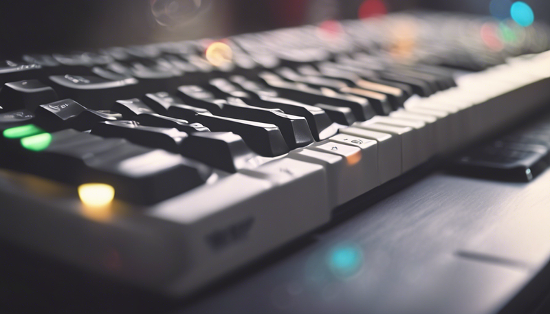 A computer keyboard