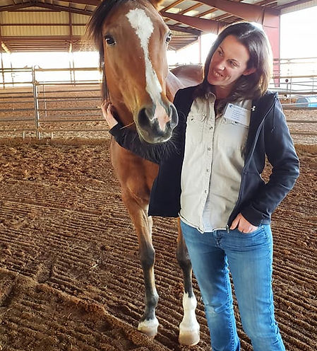 Participant with a horse