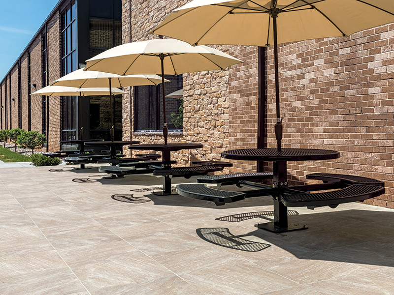 Mortar-set Porcelain Pavers