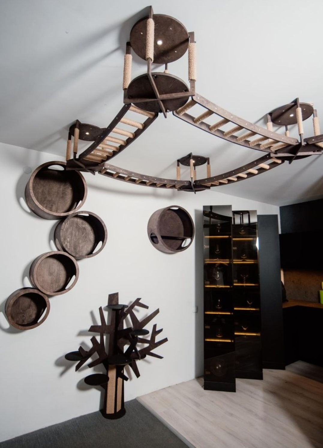 Wall and Celling Furniture Combo for cats+ Installation.