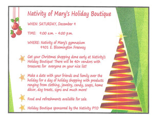 Nativity of Mary Holiday Boutique