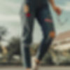 High-Waist Denim Jeans - Product View