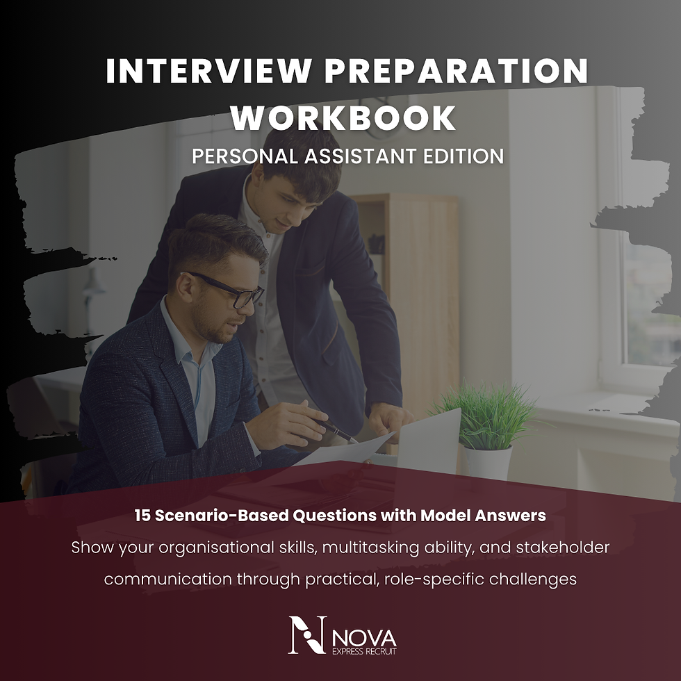 One person standing and one sitting who is going through tasks for the day