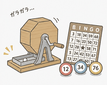 ガラガラ抽選ビンゴ