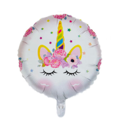 Unicorn Horn white Foil party Balloon
