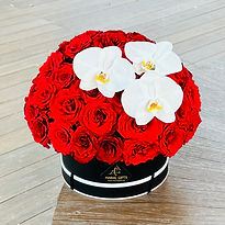 I Love you red rose flower box.