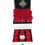 Thumbnail: red flower and Chocolate combination in a white box red roses with real Chocolate box