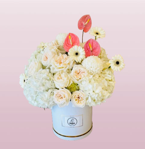 Women's Day gift flower box.
