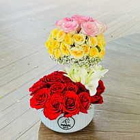 Ball Flower Vase Arrangement