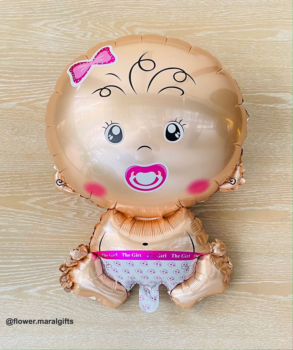 Baby Girl Helium Balloon for new born baby birthday set up in Dubai Party Shop