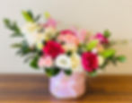 elegant pink flower box Dubai