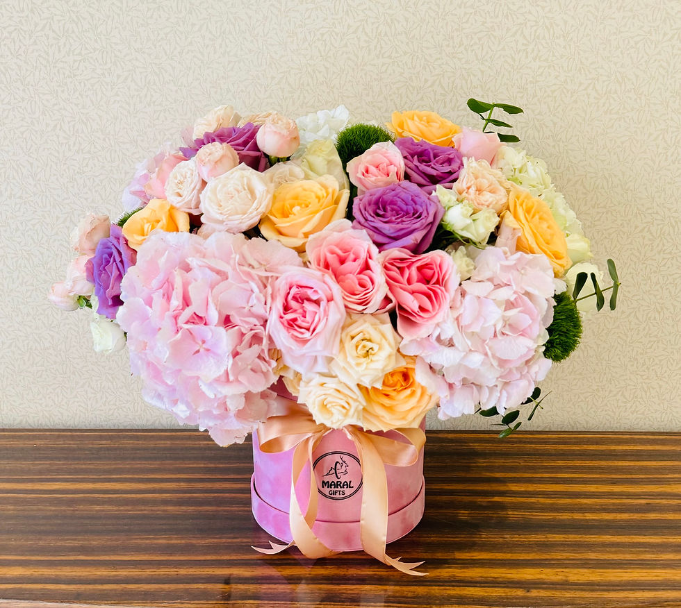 Flower box gift online delivery Dubai