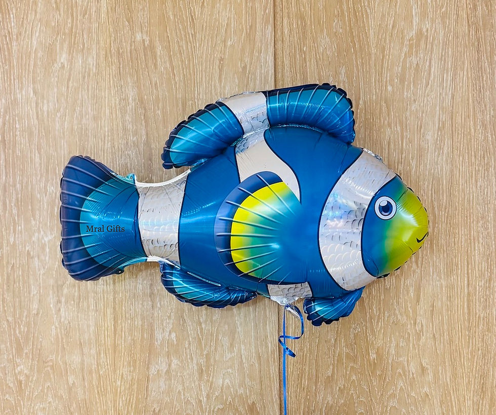 Fish birthday balloon