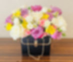 White and Purple Roses Box Dubai