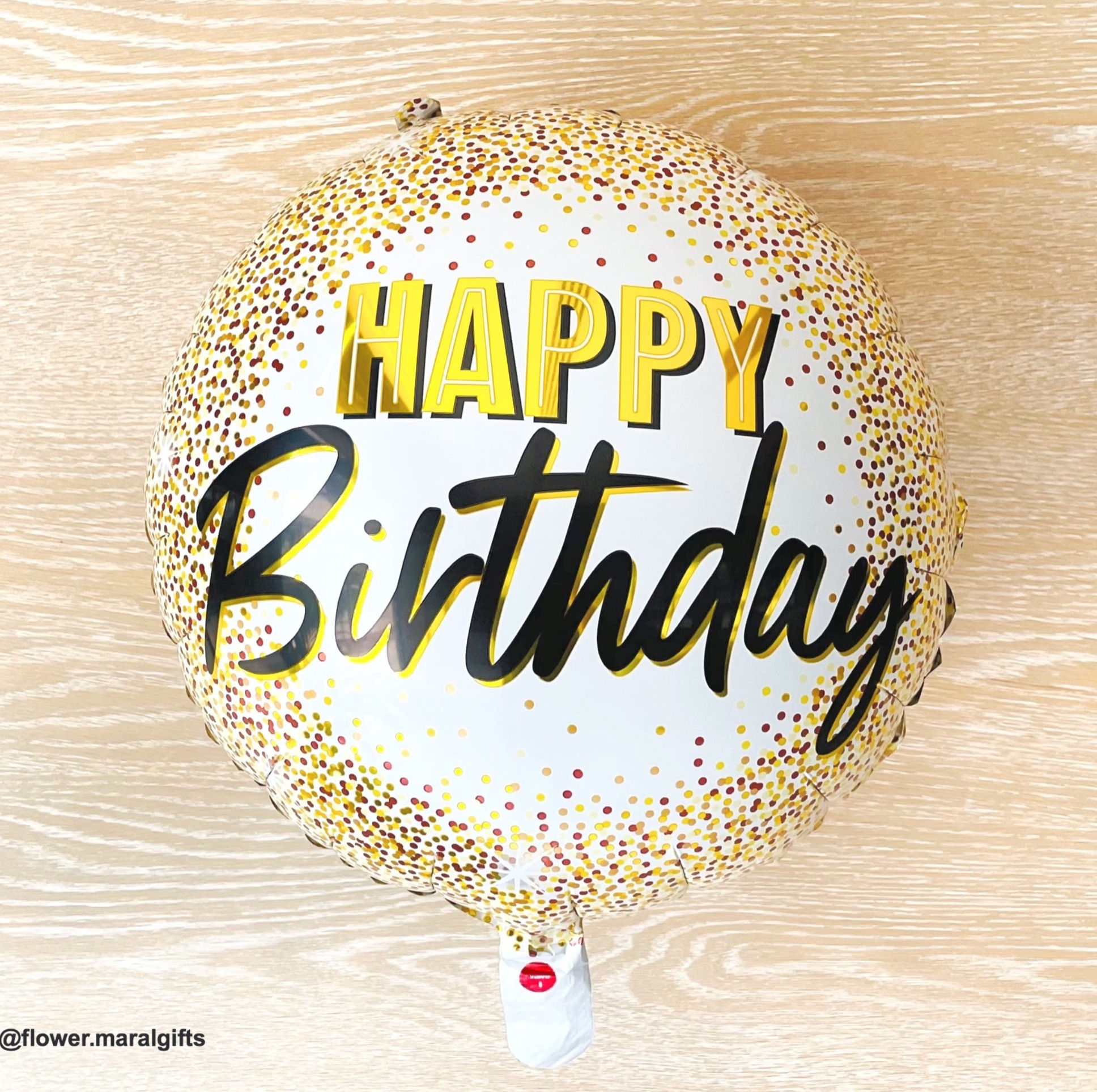 Gold and Black Happy Birthday balloon Best gifts for birthday party shop Dubai