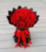 Luxury red roses bouquet dubai