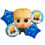 Миниатюра: Boss Baby with blue stars Helium Balloons Set