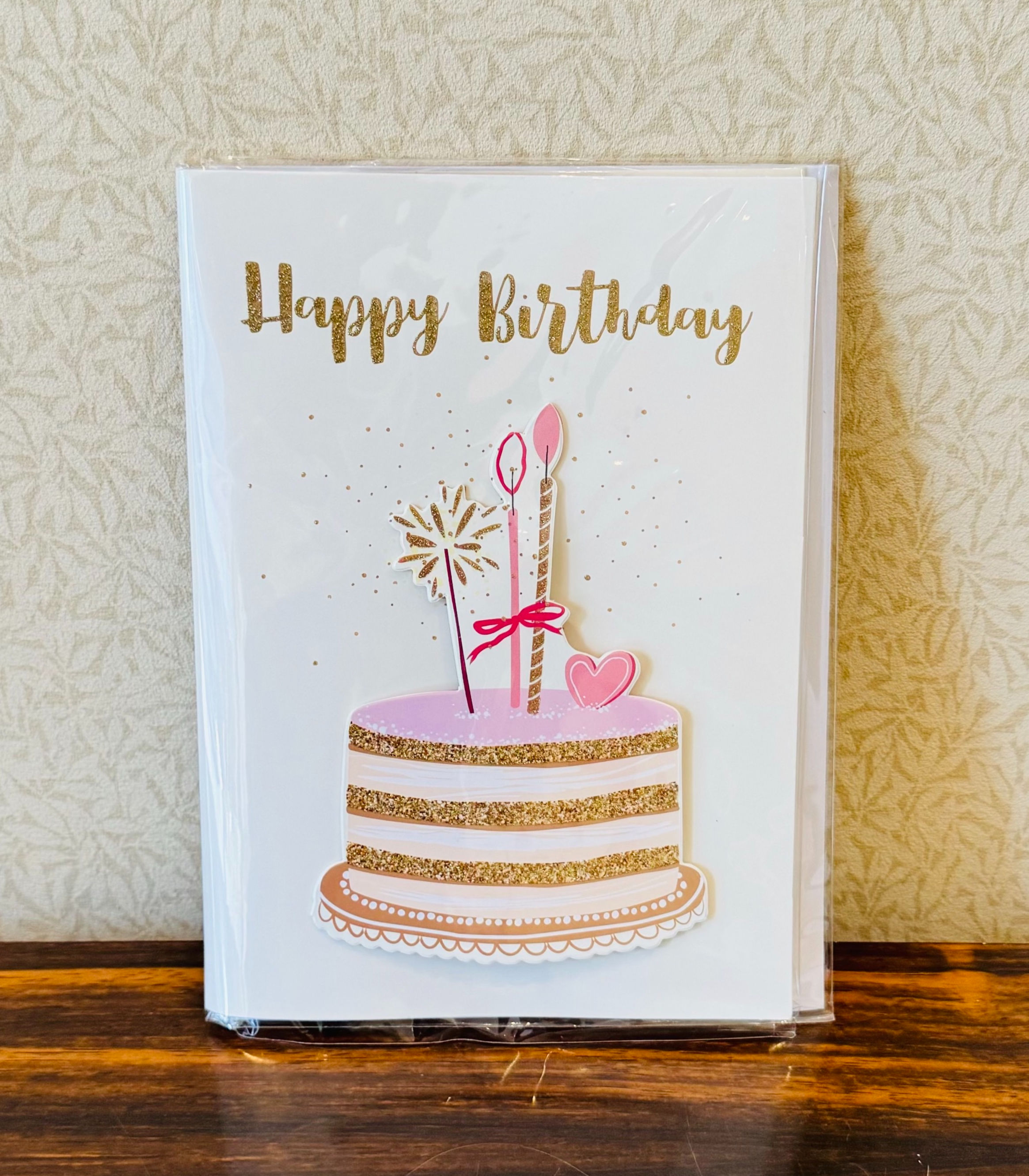 Happy Birthday Melody Greeting Card With Cake Picture