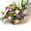 Thumbnail: Lisianthus white and chrysanthemum  basket