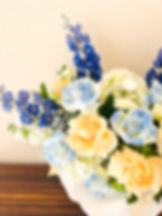 Premium Blue White Flower Arrangement Dubai