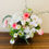Thumbnail: white Tulip and Orchid combination in a  flower vase orchid, tulip, hydrangea, roses, flower shop Dubai free delivery