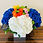 Miniatura: Blue hydrangea and white hydrangea flower vase