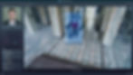 Playback CCTV camera on computer screen. Security camera in coworking office lobby. AI sof