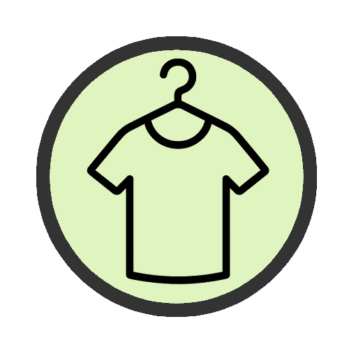 T-shirt on a hanger, representing the child changing into comfortable clothes after school.