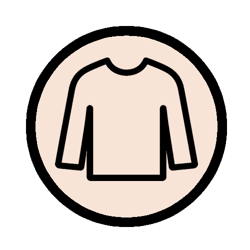 Long‑sleeved pyjama top.