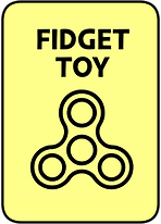 Fidget Toy. Illustration of a fidget spinner, symbolising a need for tactile focus or emotional release.