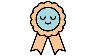 A soft rosette looking gentle and celebratory.