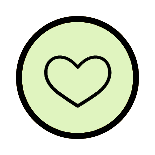 A plain heart symbol representing the chest or heartbeat.